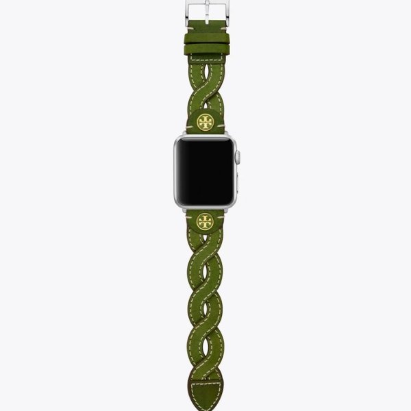 Braided Band for Apple Watch®, Green Leather, 38 MM – 40 MMSession is about to end