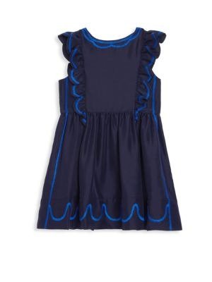 Burberry - Little Girl's & Girl's Silk Pinafore Dress