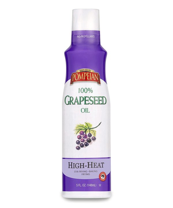 100% Grapeseed Oil Non-Stick Cooking Spray, Perfect for Stir-Frying, Grilling and Sauteing, Naturally Gluten Free, Non-GMO, No Propellants, 5 FL. OZ., Single Bottle