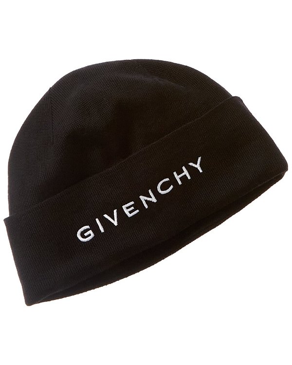 Givenchy Logo Wool Beanie