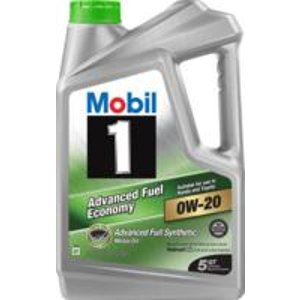Mobil 1 0W-20 Advanced Fuel Economy Full Synthetic Motor Oil, 5 qt.