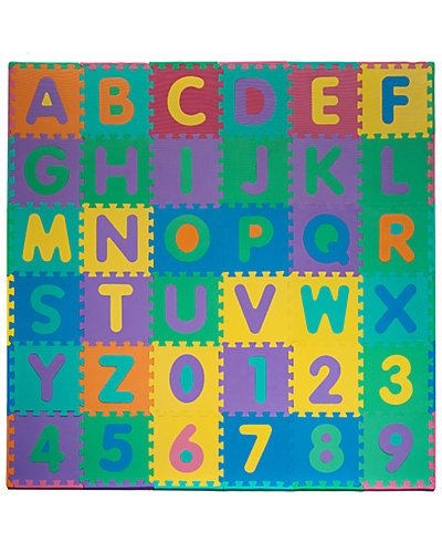 96 PC Foam Floor Alphabet & Number Puzzle Mat