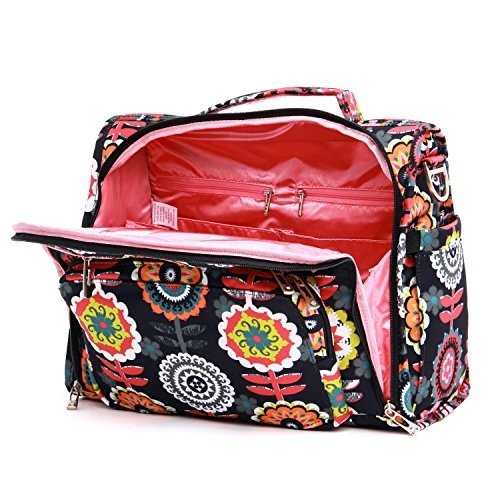 Classic Collection B.F.F. Convertible Diaper Bag, Dancing Dahlias