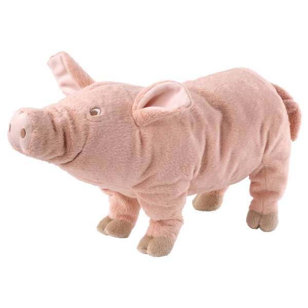 KNORRIG Soft toy, pig, pink - IKEA