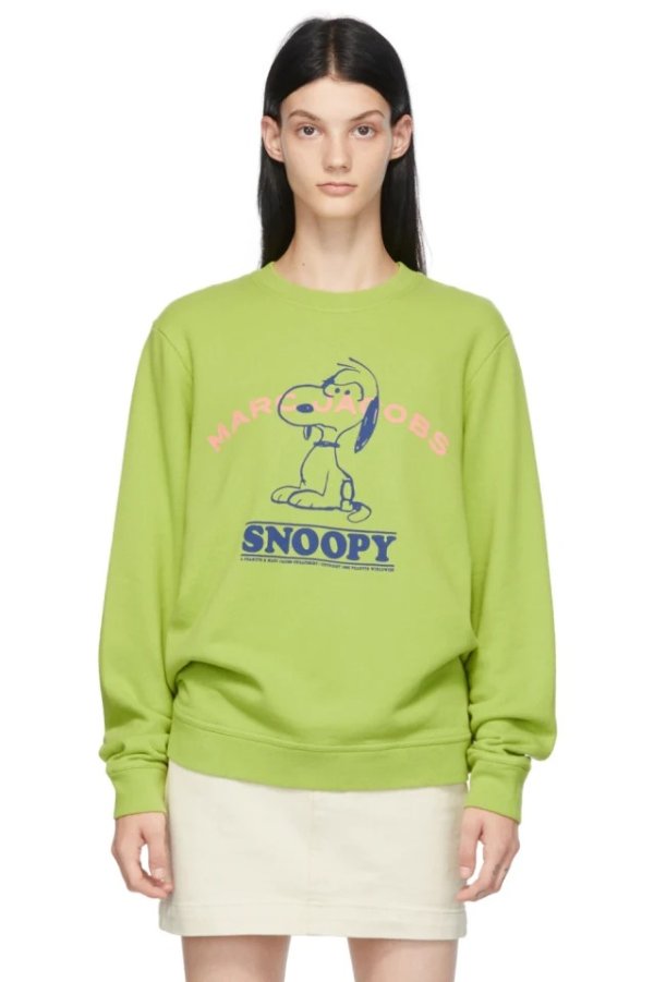 Green Peanuts Edition 'I Feel Mean' Sweatshirt