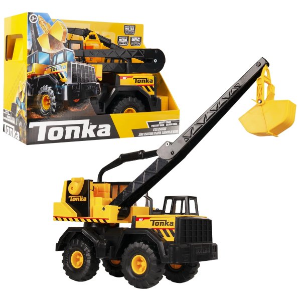 Steel Classics Mighty Crane, 23" High, Kids Construction Toy for Boys and Girls, Interactive Toy Vehicle for Creative & Realistic Play, Great Gift, Ages 3+