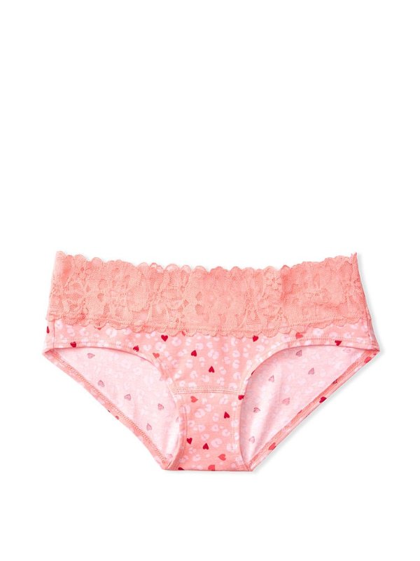 Victoria's Secret Stretch Cotton Lace-waist Hiphugger Panty