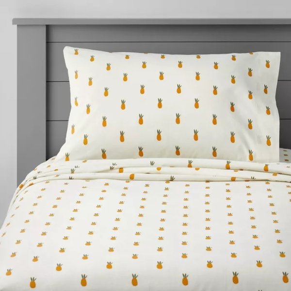 Pineapple Cotton Sheet Set - Pillowfort™