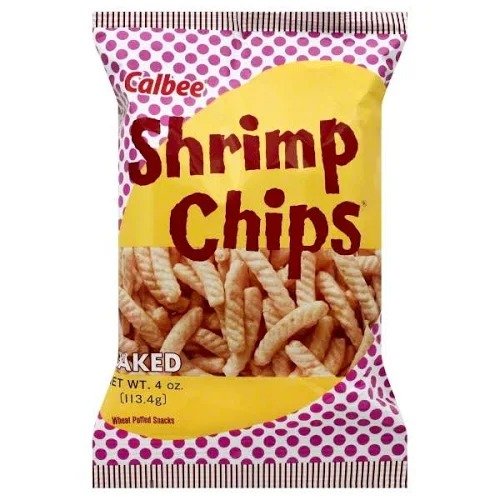 Shrimp Flavored Baked Chips, 4 oz, Multicolor