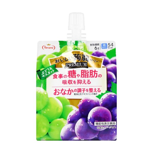 TARAMI PREMIUM 蒟蒻吸吸果冻 紫葡萄+青葡萄味 150g