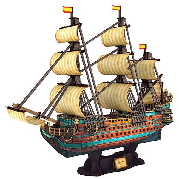 T4017h The San Felipe Vessel Models 3D Puzzle, 248 Pieces