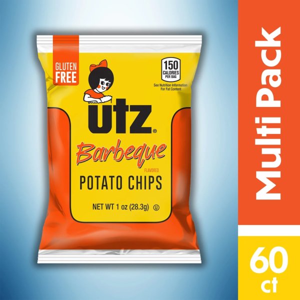 60 ct Vending Services Box 1 oz Utz Barbeque Potato Chips