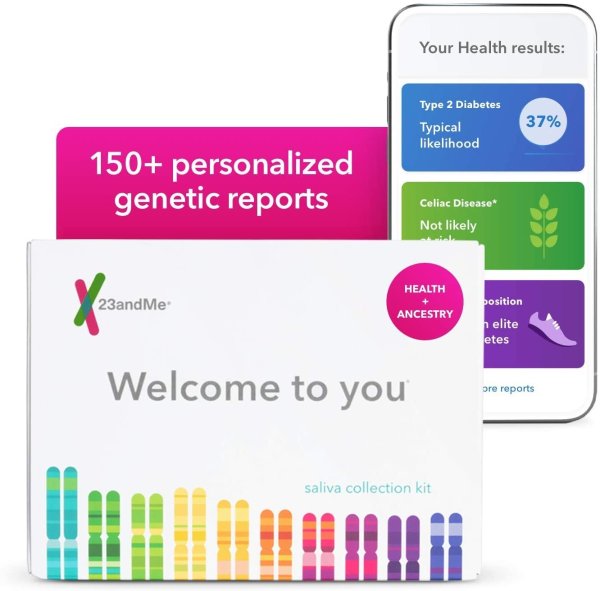 Health + Ancestry Personal Genetic DNA Test