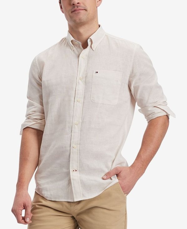 Men's Porter Linen Blend Long-Sleeve Shirt