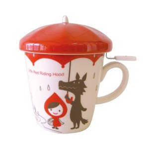Decole Otogicco Little Red Riding Hood Mug with Tea Strainer/Infuser
