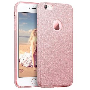 iPhone 6s Case, Imikoko™ Fashion Luxury Protective Hybrid Beauty Crystal Rhinestone Sparkle Glitter Hard Diamond Case Cover For iPhone 6s/6 (3-Layer)