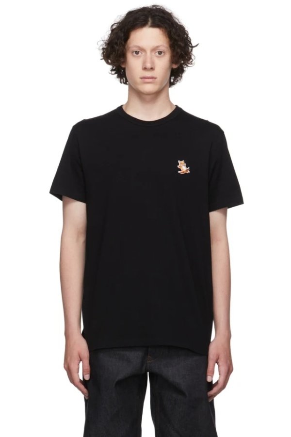 Black Chillax Fox T-Shirt