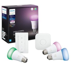 Philips Hue White and Color Ambiance A19 LED Starter Kit