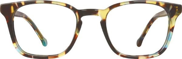 玳瑁花纹方框眼镜