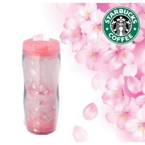 STARBUCKS Cherry Blossom Petals Dance Tumbler 12oz Asia Edition