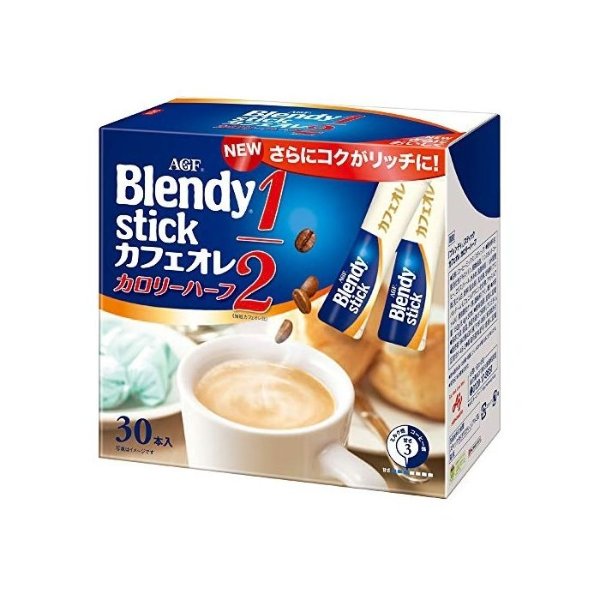 AGF Blendy Stick Cafe Au Lait Half Calorie (0.26oz X 30pcs)