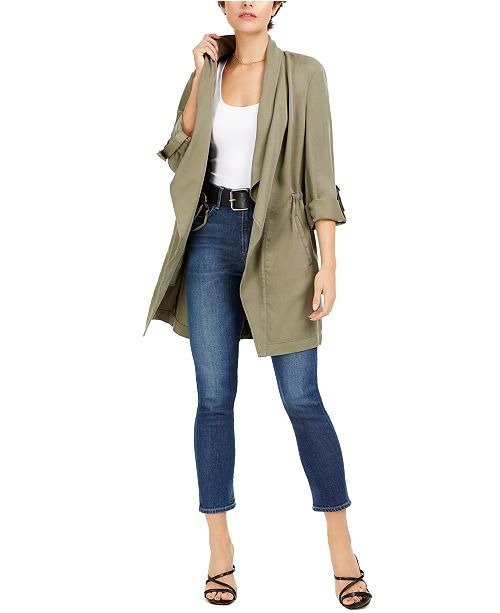 Drape-Front Anorak Jacket, Created For Macy's