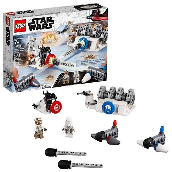 Star Wars: The Empire Strikes Back Action Battle Hoth Generator Attack 75239 Building Kit, New 2019 (235 Pieces)