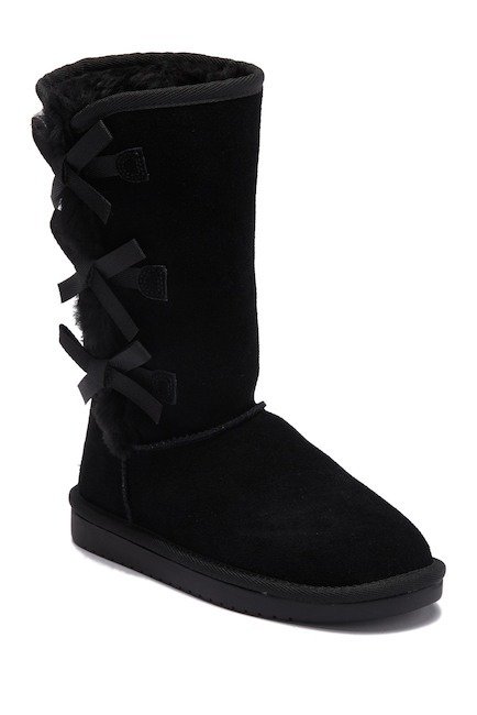 Victoria Faux Fur Lined Suede Tall Boot (Little Kids & Big Kids)