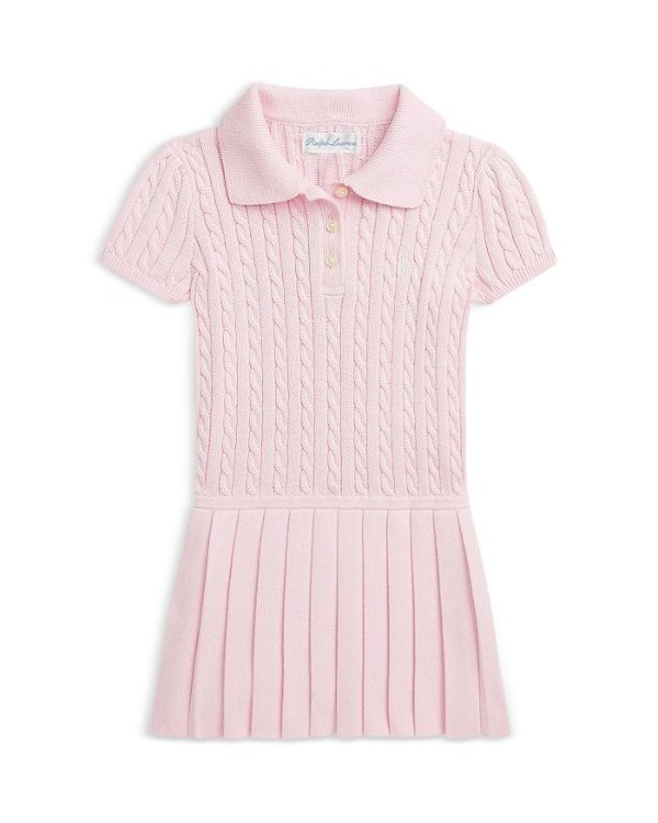 Girls' Mini-Cable Polo Dress - Baby