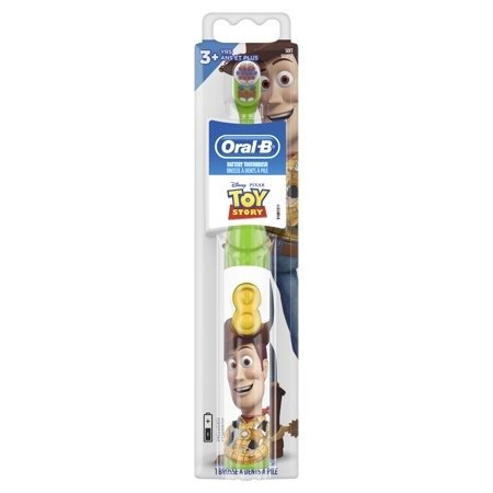 Kid's Battery Toothbrush featuring Disney Pixar Toy Story, Soft Bristles, for Kids 3+