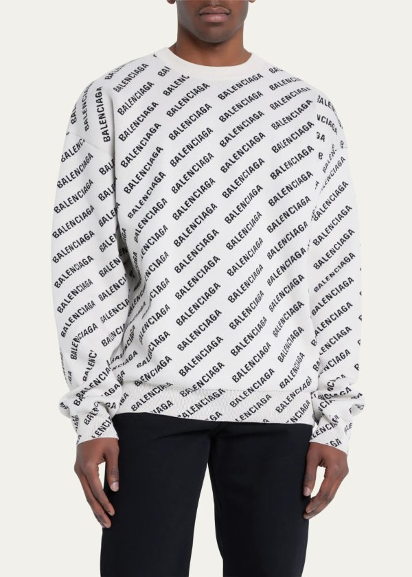 Men's Mini Diagonal Logo Sweater