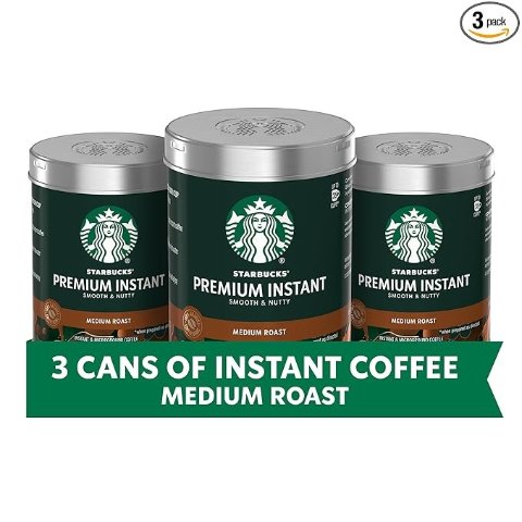 中度烘焙升级版速溶咖啡 3.17oz 3罐