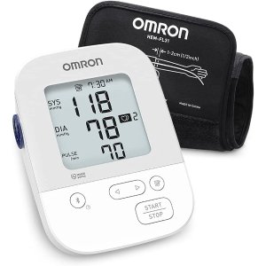 OMRON Silver Blood Pressure Monitor, Upper Arm Cuff, Digital Bluetooth Blood Pressure Machine
