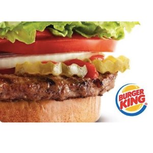 $25 Burger King 礼品卡