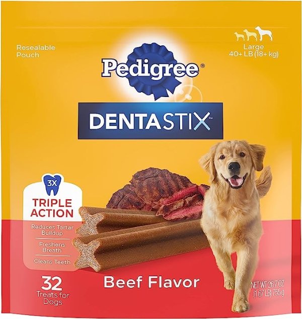 Dentastix 狗狗洁牙棒32支 牛肉味