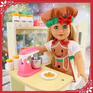 57% OffMatching 18 Inch Doll and Child-Sized Gingerbread Apron Outfit Set Sale