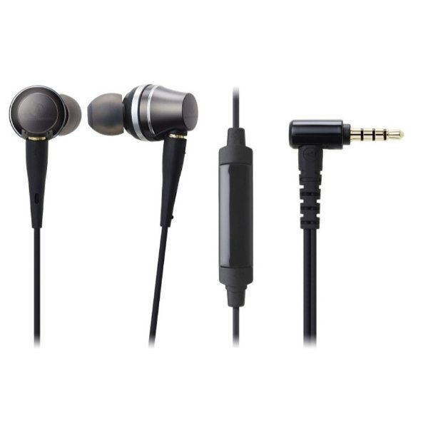 Audio-Technica ATH-CKR90iS Sound Reality In-Ear High-Resolution Headphones with Mic and Control