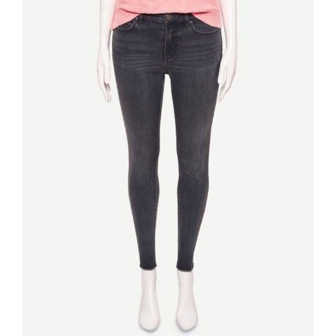 LOFT OutletCurvy Gusset Hem Skinny Jeans in Pure Grey Wash