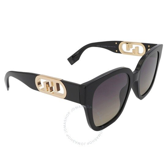 Polarized Grey Square Ladies Sunglasses FE40063I 01D 54