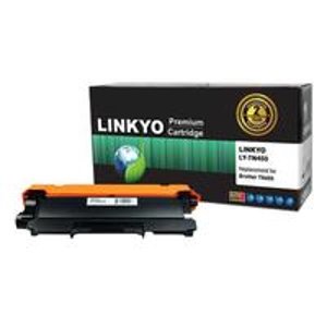 LINKYO Brother TN450 Compatible High Yield Toner Cartridge - Black