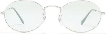 54mm Oval Metal Sunglasses