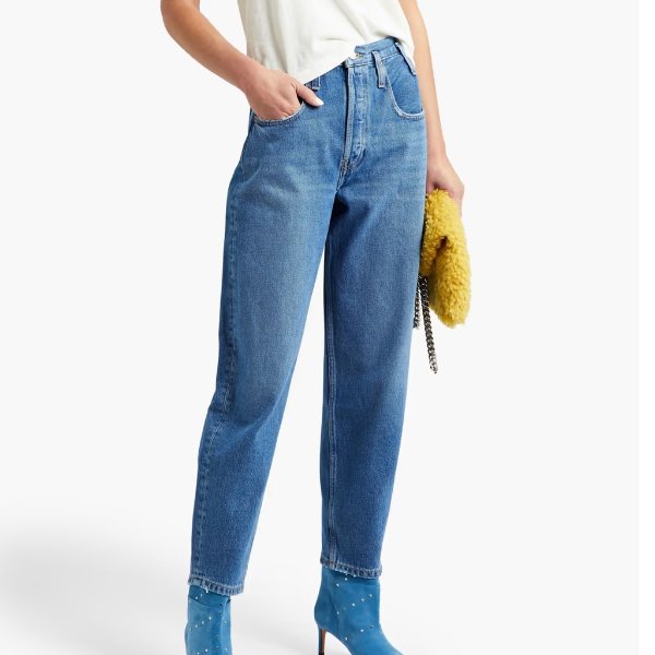 80s high-rise tapered jeans