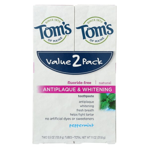 Toothpaste - Anti Plaque - White - 2 pack