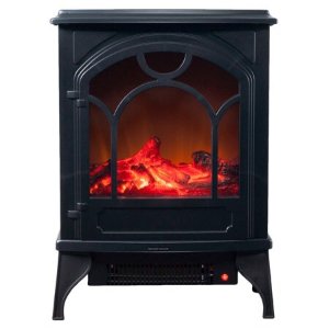 Electric Fireplace-Indoor Freestanding Space Heater with Faux Log and Flame Effect by Northwest @ Walmart