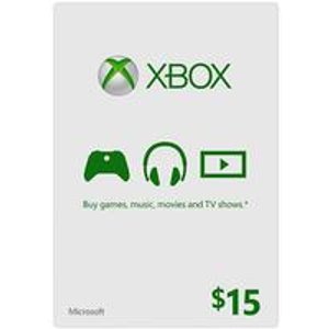 Microsoft - $15 Xbox 游戏礼品卡