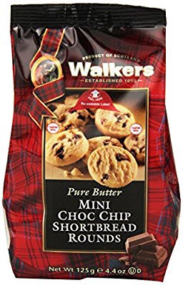 Walkers Shortbread 迷你巧克力饼干，4.4盎司（6包）