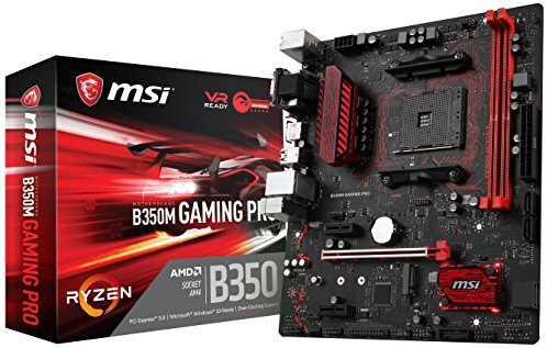 Amazon.com: MSI Gaming AMD Ryzen B350 DDR4 VR Ready HDMI USB 3 CFX micro-ATX Motherboard (B350M GAMING PRO): Computers & Accessories