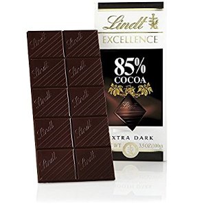Lindt 瑞士莲 Excellence 高级85%可可黑巧克力 12条