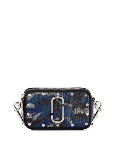 Marc Jacobs Snapshot Sequined-Camouflage相机包