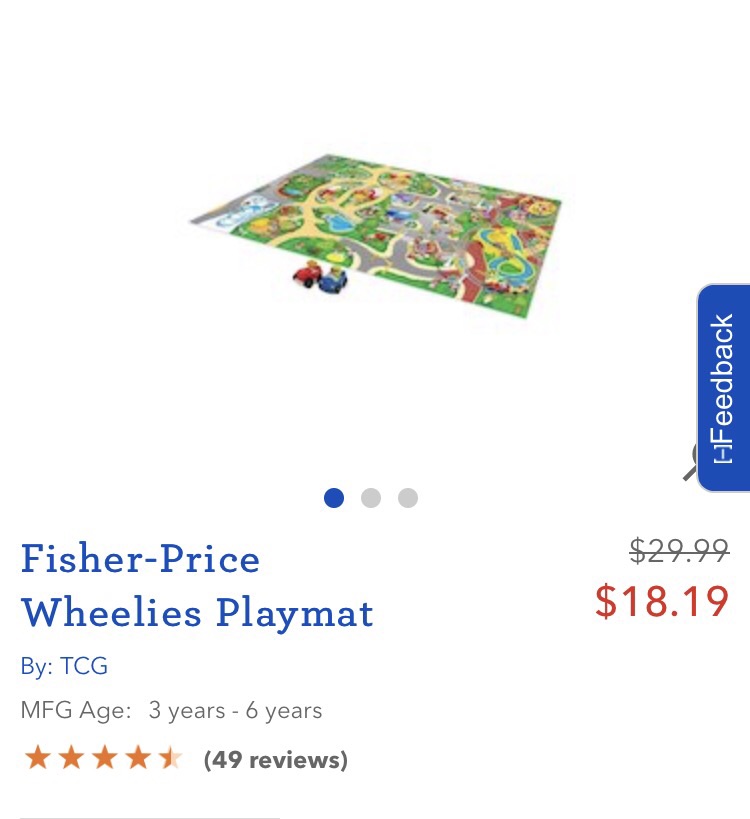Fisher-Price Wheelies Playmat